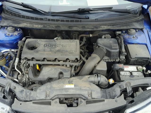 KNAFW6A37B5410298 - 2011 KIA FORTE SX BLUE photo 7