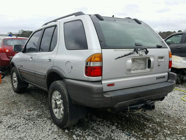 4S6DM58W314410039 - 2001 HONDA PASSPORT E SILVER photo 3