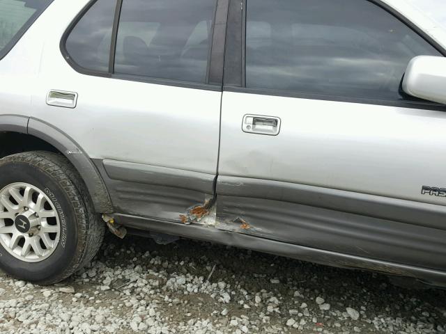 4S6DM58W314410039 - 2001 HONDA PASSPORT E SILVER photo 9