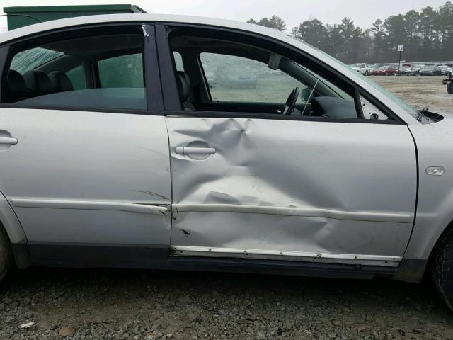 WVWMA23B7YP361106 - 2000 VOLKSWAGEN PASSAT GLS GRAY photo 9