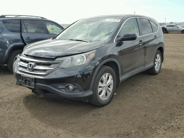 5J6RM3H54CL047946 - 2012 HONDA CR-V EX BLACK photo 2