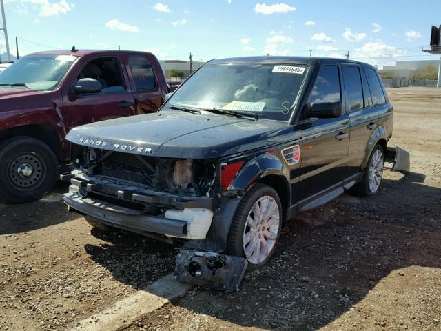 SALSH23498A146293 - 2008 LAND ROVER RANGE ROVE BLACK photo 2