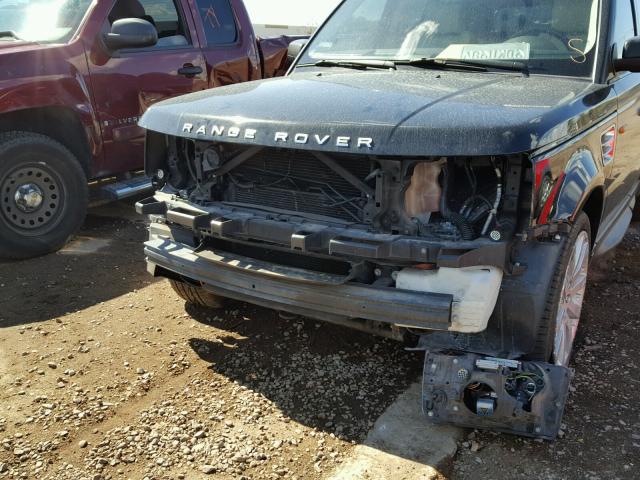 SALSH23498A146293 - 2008 LAND ROVER RANGE ROVE BLACK photo 9