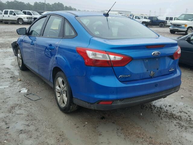 1FADP3F28DL262933 - 2013 FORD FOCUS SE BLUE photo 3