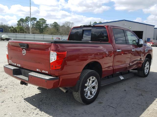 1N6BA1F40GN509439 - 2016 NISSAN TITAN XD S RED photo 4