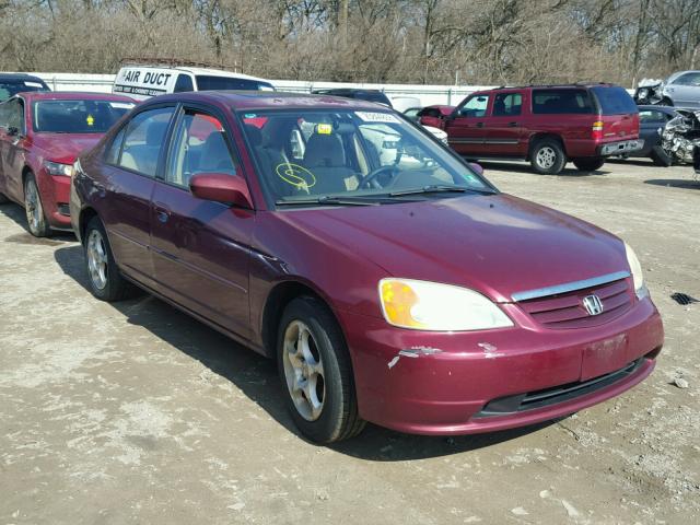 2HGES26713H502050 - 2003 HONDA CIVIC EX RED photo 1