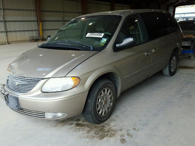 2C4GP54L12R589077 - 2002 CHRYSLER TOWN & COU BROWN photo 2