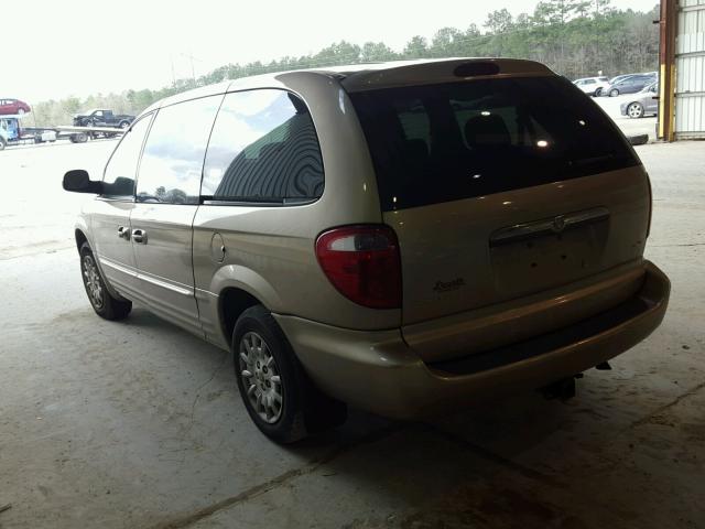 2C4GP54L12R589077 - 2002 CHRYSLER TOWN & COU BROWN photo 3