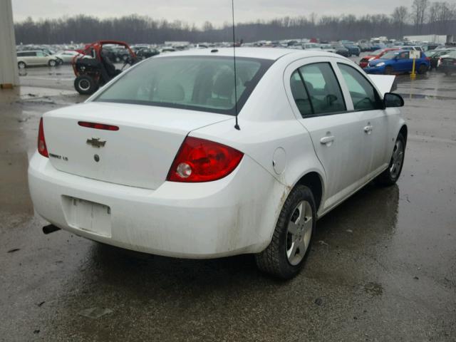 1G1AK58F287281329 - 2008 CHEVROLET COBALT LS WHITE photo 4