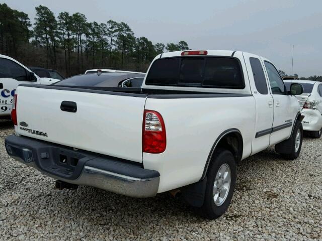 5TBRU34186S481615 - 2006 TOYOTA TUNDRA ACC WHITE photo 4