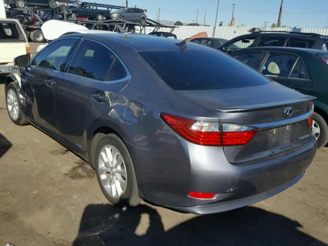 JTHBW1GG3E2068769 - 2014 LEXUS ES 300H GRAY photo 3