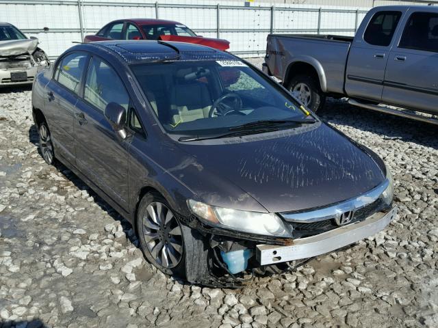 2HGFA16989H513123 - 2009 HONDA CIVIC EXL 金色 照片 1