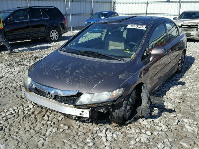 2HGFA16989H513123 - 2009 HONDA CIVIC EXL 金色 照片 2