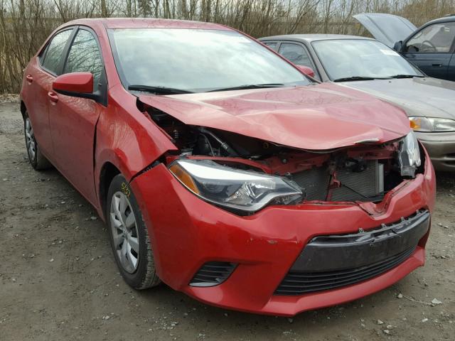 2T1BURHE3GC660289 - 2016 TOYOTA COROLLA L RED photo 1