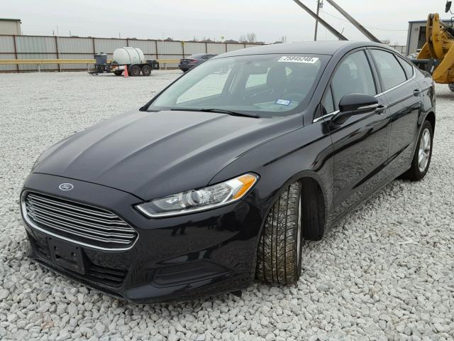 3FA6P0H75ER376732 - 2014 FORD FUSION SE BLACK photo 2