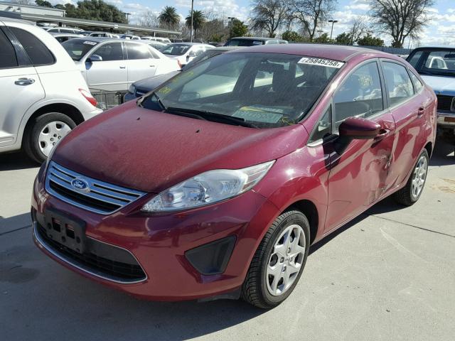 3FADP4BJ7BM200857 - 2011 FORD FIESTA SE RED photo 2