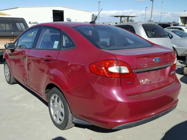 3FADP4BJ7BM200857 - 2011 FORD FIESTA SE RED photo 3