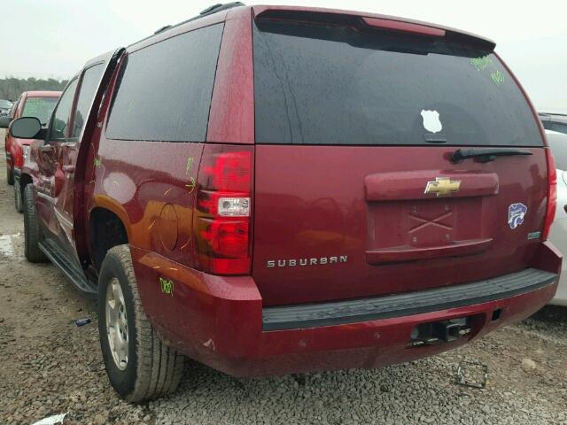 1GNUKJE33AR261681 - 2010 CHEVROLET SUBURBAN K BURGUNDY photo 3