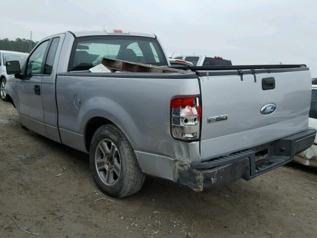 1FTRF12227KC39851 - 2007 FORD F150 SILVER photo 3