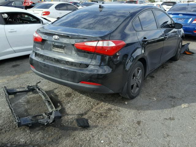 KNAFK4A64E5166107 - 2014 KIA FORTE LX BLACK photo 4