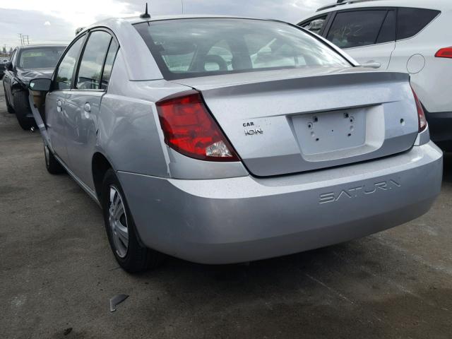 1G8AJ55F57Z165831 - 2007 SATURN ION LEVEL SILVER photo 3