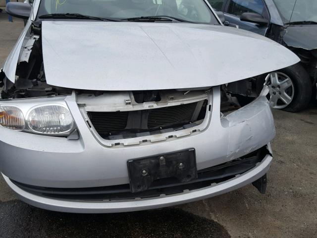 1G8AJ55F57Z165831 - 2007 SATURN ION LEVEL SILVER photo 9