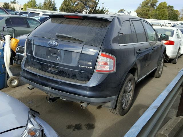 2FMDK39C08BB07775 - 2008 FORD EDGE LIMIT BLUE photo 4