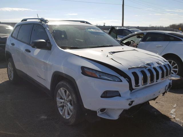 1C4PJLABXFW631261 - 2015 JEEP CHEROKEE S WHITE photo 1