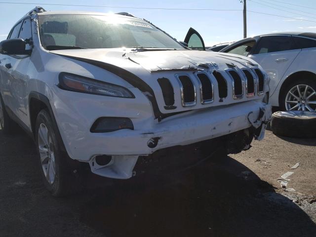 1C4PJLABXFW631261 - 2015 JEEP CHEROKEE S WHITE photo 9