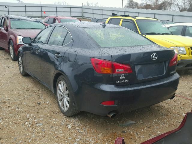 JTHBK262075046267 - 2007 LEXUS IS 250 GRAY photo 3