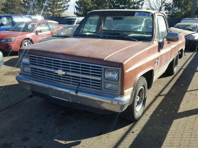 1GCDC14H1DS155939 - 1983 CHEVROLET C10 BROWN photo 2