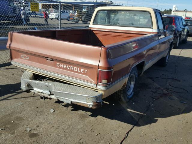 1GCDC14H1DS155939 - 1983 CHEVROLET C10 BROWN photo 4