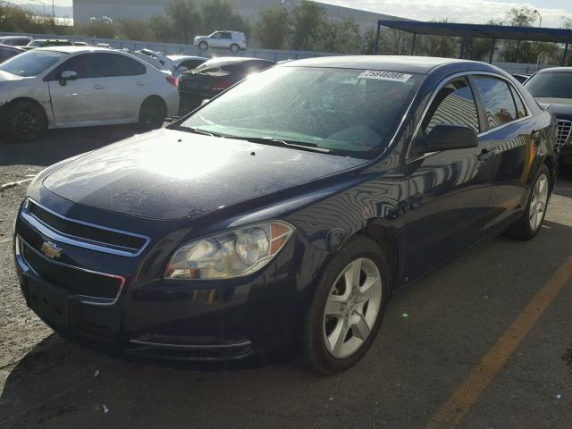 1G1ZG57B39F257339 - 2009 CHEVROLET MALIBU LS BLUE photo 2