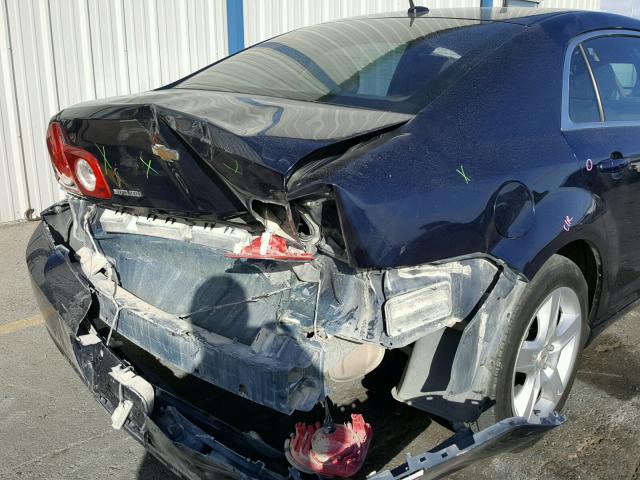 1G1ZG57B39F257339 - 2009 CHEVROLET MALIBU LS BLUE photo 9