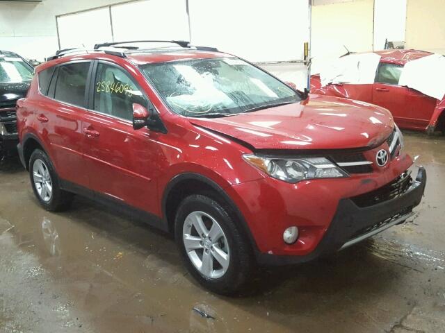 2T3WFREV2EW079739 - 2014 TOYOTA RAV4 XLE RED photo 1