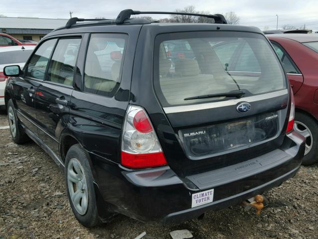 JF1SG63696H719223 - 2006 SUBARU FORESTER 2 BLACK photo 3