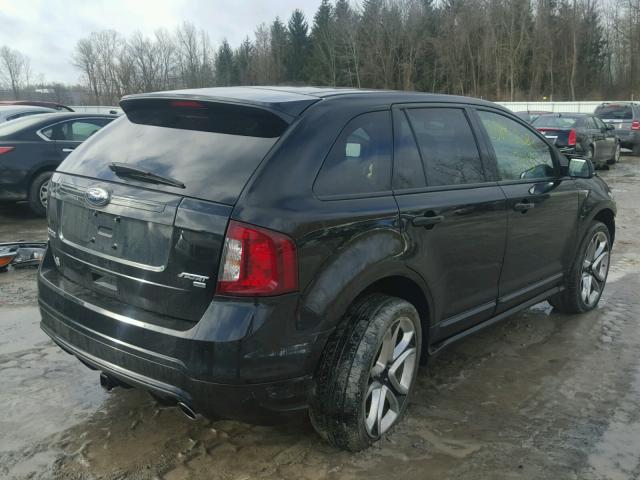 2FMDK4AK5DBC80775 - 2013 FORD EDGE SPORT BLACK photo 4