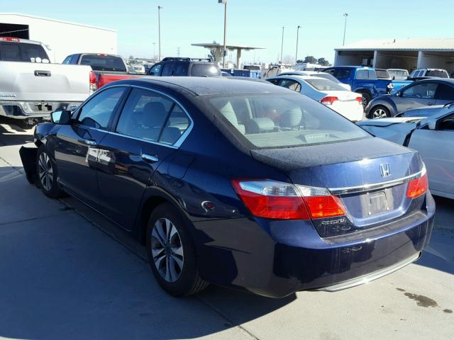 1HGCR2F38FA244774 - 2015 HONDA ACCORD LX BLUE photo 3