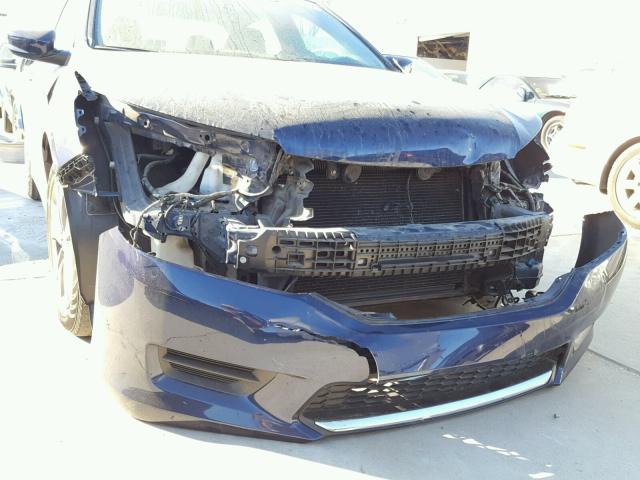 1HGCR2F38FA244774 - 2015 HONDA ACCORD LX BLUE photo 9