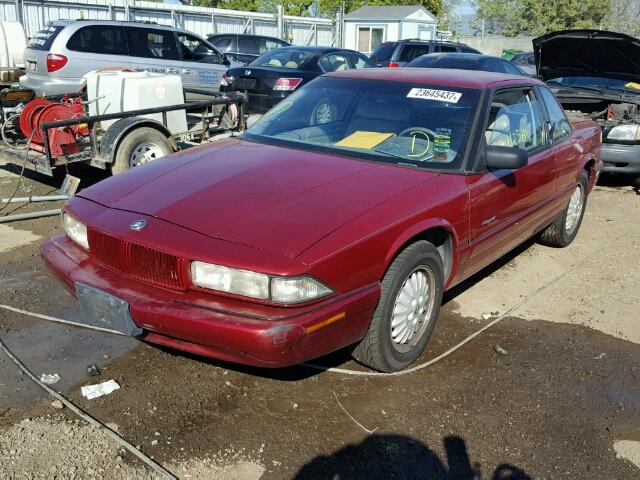 2G4WB12L0S1449442 - 1995 BUICK REGAL CUST RED photo 2