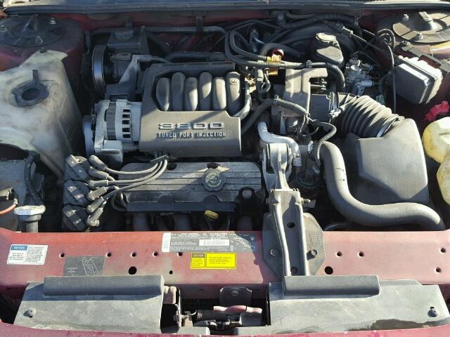 2G4WB12L0S1449442 - 1995 BUICK REGAL CUST RED photo 7