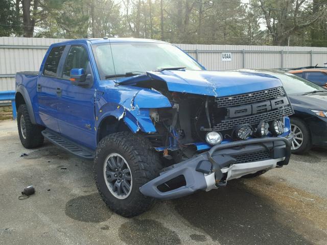 1FTFW1R69BFB76115 - 2011 FORD F150 SVT R BLUE photo 1