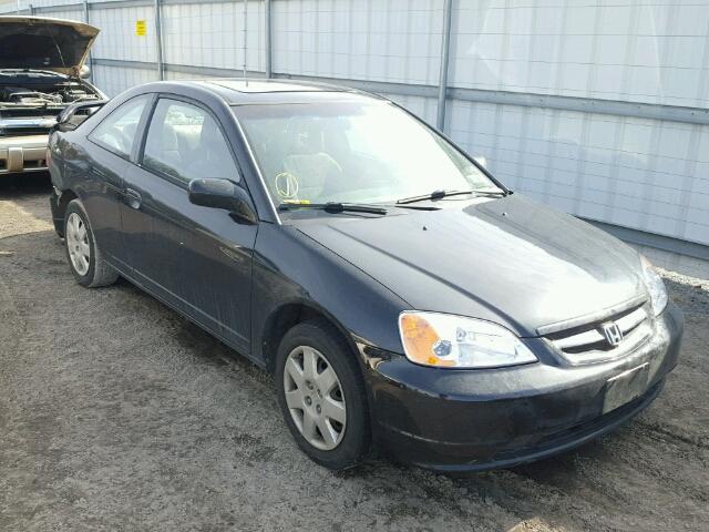 1HGEM22982L034935 - 2002 HONDA CIVIC EX BLACK photo 1