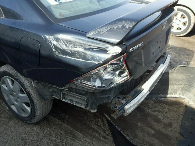 1HGEM22982L034935 - 2002 HONDA CIVIC EX შავი ფოტო 9