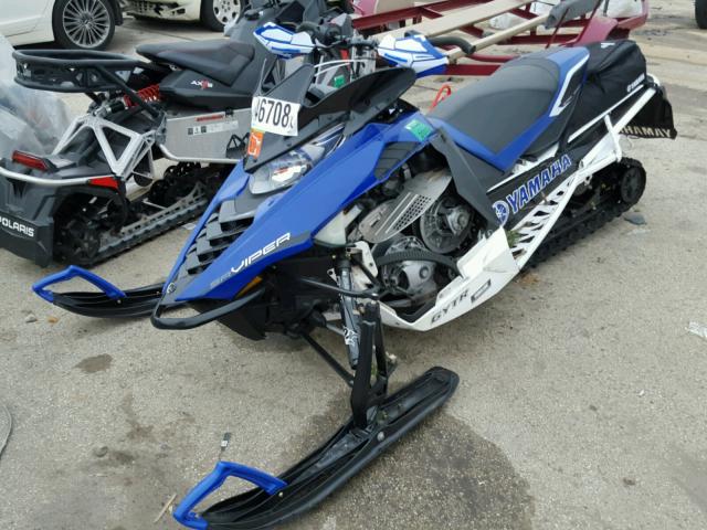 4UF8JW008ET000328 - 2014 YAMAHA VIPER BLUE photo 2