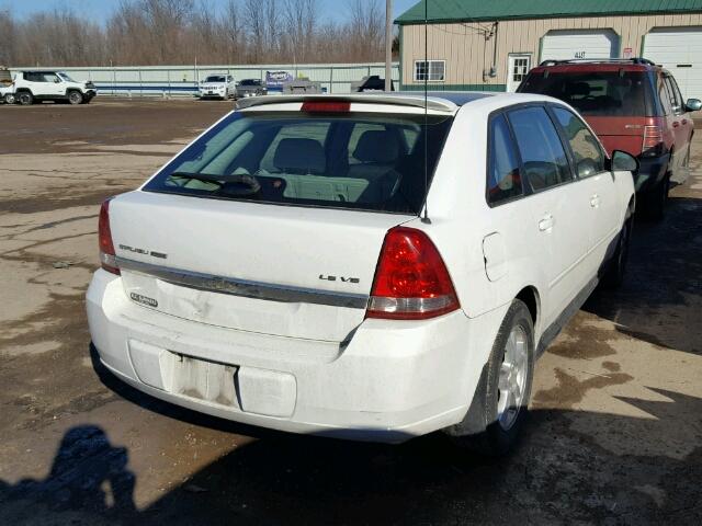 1G1ZT62855F295050 - 2005 CHEVROLET MALIBU MAX WHITE photo 4