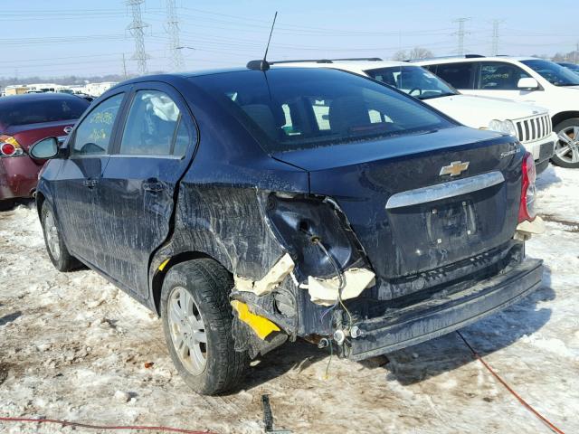 1G1JC5SH7F4181250 - 2015 CHEVROLET SONIC LT BLUE photo 3