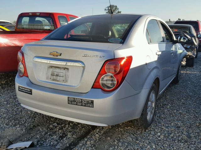 1G1JC5SH3E4210113 - 2014 CHEVROLET SONIC LT SILVER photo 4