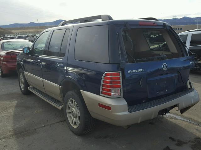 4M2ZU86K05ZJ25483 - 2005 MERCURY MOUNTAINEE BLUE photo 3