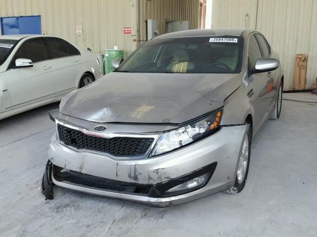 5XXGN4A72CG051442 - 2012 KIA OPTIMA EX SILVER photo 2